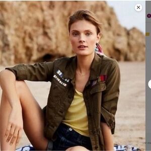 Anthroplogie Peplum Military Jacket S